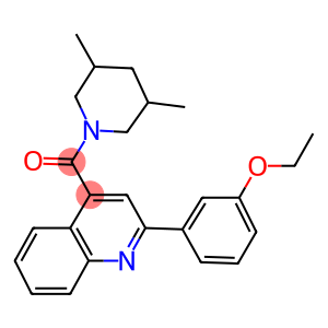 4-[(3,5-dimethyl-1-piperidinyl)carbonyl]-2-(3-ethoxyphenyl)quinoline