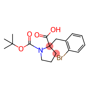 1-Boc-2-(2-bromobenzyl)-2-pyrrolidinecarboxylic  acid,  Boc-α-(2-bromobenzyl)-DL-proline