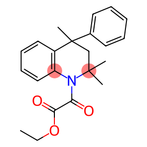 2-oxo-2-(2,2,4-trimethyl-4-phenyl-3H-quinolin-1-yl)acetic acid ethyl ester