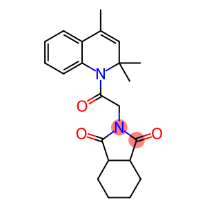 2-[2-oxo-2-(2,2,4-trimethyl-1(2H)-quinolinyl)ethyl]hexahydro-1H-isoindole-1,3(2H)-dione
