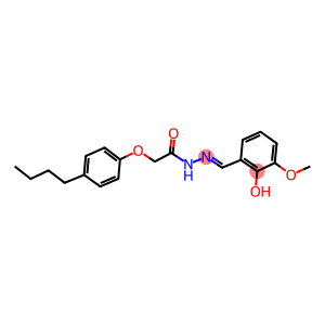 2-(4-butylphenoxy)-N'-(2-hydroxy-3-methoxybenzylidene)acetohydrazide