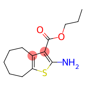 Propyl 2-amino-5,6,7,8-tetrahydro-4H-cyclohepta-[b]thiophene-3-carboxylate