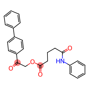 2-[1,1'-biphenyl]-4-yl-2-oxoethyl 5-anilino-5-oxopentanoate