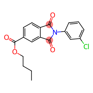 butyl 2-(3-chlorophenyl)-1,3-dioxo-5-isoindolinecarboxylate