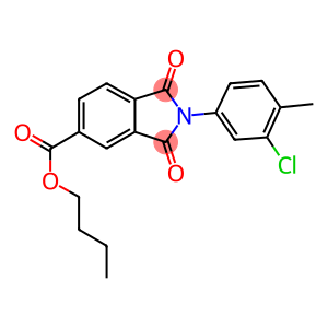 butyl 2-(3-chloro-4-methylphenyl)-1,3-dioxo-5-isoindolinecarboxylate