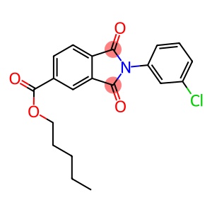 pentyl 2-(3-chlorophenyl)-1,3-dioxoisoindoline-5-carboxylate