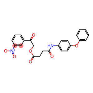 2-{3-nitrophenyl}-2-oxoethyl 4-oxo-4-(4-phenoxyanilino)butanoate