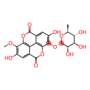 [1]Benzopyrano[5,4,3-cde][1]benzopyran-5,10-dione, 3-[(6-deoxy-α-L-mannopyranosyl)oxy]-2,7-dihydroxy-8-methoxy-
