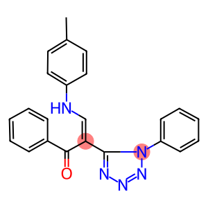 1-phenyl-2-(1-phenyl-1H-tetraazol-5-yl)-3-(4-toluidino)-2-propen-1-one