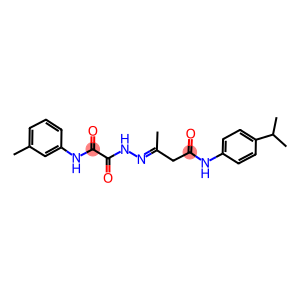 N-(4-isopropylphenyl)-3-{[oxo(3-toluidino)acetyl]hydrazono}butanamide