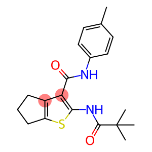 2-[(2,2-dimethylpropanoyl)amino]-N-(4-methylphenyl)-5,6-dihydro-4H-cyclopenta[b]thiophene-3-carboxamide
