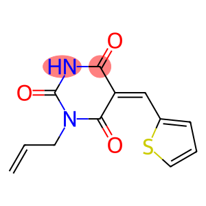 1-allyl-5-(2-thienylmethylene)-2,4,6(1H,3H,5H)-pyrimidinetrione