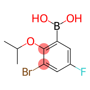 [3-bromo-5-fluoro-2-(1-methylethoxy)phenyl]boronic acid