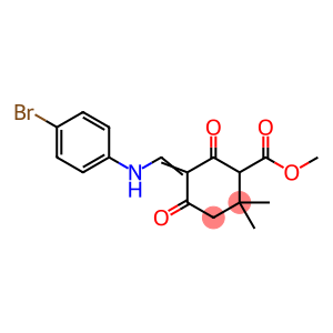 methyl 5-[(4-bromoanilino)methylene]-2,2-dimethyl-4,6-dioxocyclohexanecarboxylate
