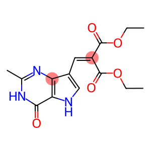 diethyl 2-[(2-methyl-4-oxo-4,5-dihydro-3H-pyrrolo[3,2-d]pyrimidin-7-yl)methylene]malonate