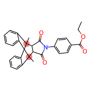 ethyl 4-(1,8-dimethyl-16,18-dioxo-17-azapentacyclo[6.6.5.0~2,7~.0~9,14~.0~15,19~]nonadeca-2,4,6,9,11,13-hexaen-17-yl)benzoate