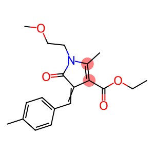 ethyl 1-(2-methoxyethyl)-2-methyl-4-(4-methylbenzylidene)-5-oxo-4,5-dihydro-1H-pyrrole-3-carboxylate