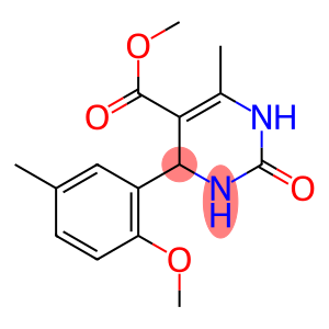 5-Pyrimidinecarboxylicacid,1,2,3,4-tetrahydro-4-(2-methoxy-5-methylphenyl)-6-methyl-2-oxo-,methylester(9CI)