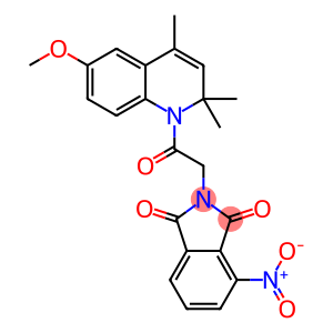 1H-Isoindole-1,3(2H)-dione, 2-[2-(6-methoxy-2,2,4-trimethyl-1(2H)-quinolinyl)-2-oxoethyl]-4-nitro-