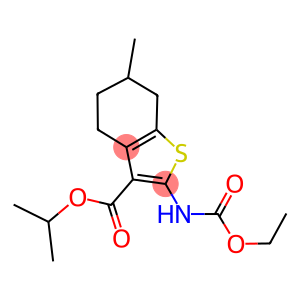 isopropyl 2-[(ethoxycarbonyl)amino]-6-methyl-4,5,6,7-tetrahydro-1-benzothiophene-3-carboxylate