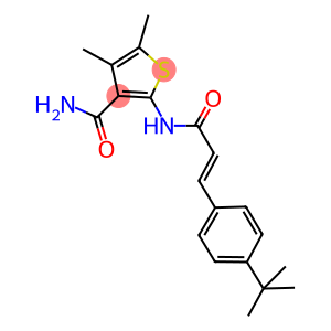 2-{[3-(4-tert-butylphenyl)acryloyl]amino}-4,5-dimethyl-3-thiophenecarboxamide