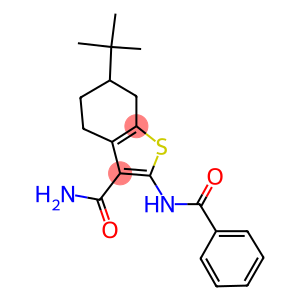 2-(benzoylamino)-6-tert-butyl-4,5,6,7-tetrahydro-1-benzothiophene-3-carboxamide