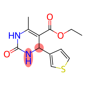 5-Pyrimidinecarboxylic acid, 1,2,3,4-tetrahydro-6-methyl-2-oxo-4-(3-thienyl)-, ethyl ester