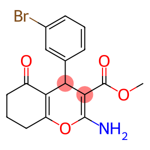 methyl 2-amino-4-(3-bromophenyl)-5-oxo-5,6,7,8-tetrahydro-4H-chromene-3-carboxylate