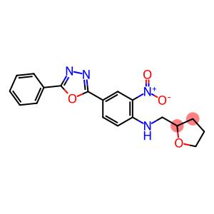 2-{3-nitro-4-[(tetrahydro-2-furanylmethyl)amino]phenyl}-5-phenyl-1,3,4-oxadiazole