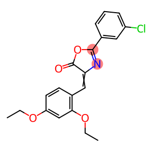 (4Z)-2-(3-chlorophenyl)-4-(2,4-diethoxybenzylidene)-1,3-oxazol-5(4H)-one