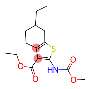 ethyl 6-ethyl-2-[(methoxycarbonyl)amino]-4,5,6,7-tetrahydro-1-benzothiophene-3-carboxylate