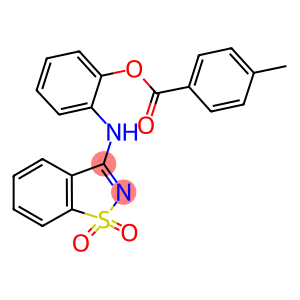 2-[(1,1-dioxido-1,2-benzisothiazol-3-yl)amino]phenyl 4-methylbenzoate