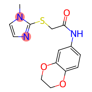 N-(2,3-dihydro-1,4-benzodioxin-6-yl)-2-[(1-methyl-1H-imidazol-2-yl)sulfanyl]acetamide