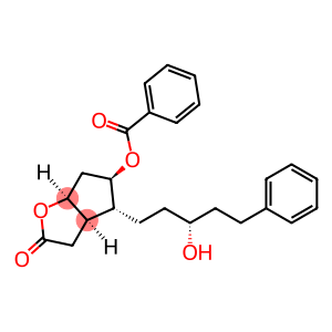 [3aR-(3aα,4α,5α,6aα)]-hexahydro-2-oxo-4-[(3R)-5-phenyl-3-hydroxypentyl]-5-benzoyloxy-2H-cyclopenta[b]furane