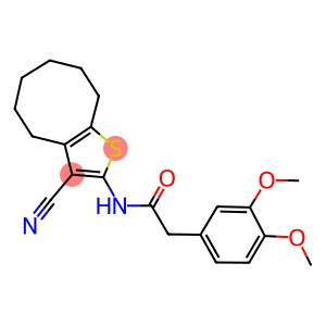 N-(3-cyano-4,5,6,7,8,9-hexahydrocycloocta[b]thien-2-yl)-2-(3,4-dimethoxyphenyl)acetamide