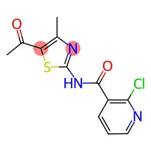 N-(5-acetyl-4-methyl-1,3-thiazol-2-yl)-2-chloronicotinamide