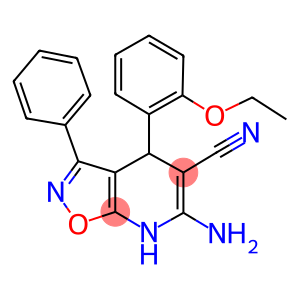 6-amino-4-(2-ethoxyphenyl)-3-phenyl-4,7-dihydroisoxazolo[5,4-b]pyridine-5-carbonitrile