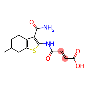 4-{[3-(aminocarbonyl)-6-methyl-4,5,6,7-tetrahydro-1-benzothien-2-yl]amino}-4-oxo-2-butenoic acid