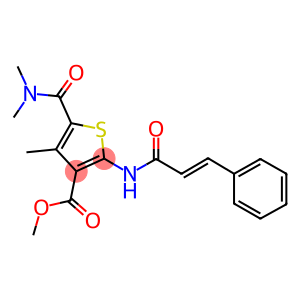 methyl 2-(cinnamoylamino)-5-[(dimethylamino)carbonyl]-4-methyl-3-thiophenecarboxylate