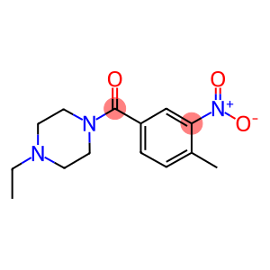 1-ethyl-4-{3-nitro-4-methylbenzoyl}piperazine