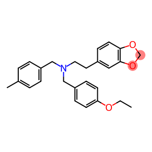 1,3-Benzodioxole-5-ethanamine, N-[(4-ethoxyphenyl)methyl]-N-[(4-methylphenyl)methyl]-