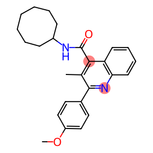 N-cyclooctyl-2-(4-methoxyphenyl)-3-methyl-4-quinolinecarboxamide