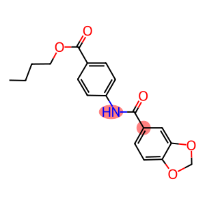 butyl 4-[(1,3-benzodioxol-5-ylcarbonyl)amino]benzoate
