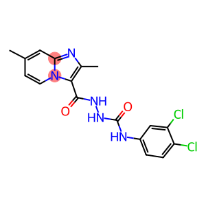 N-(3,4-dichlorophenyl)-2-[(2,7-dimethylimidazo[1,2-a]pyridin-3-yl)carbonyl]hydrazinecarboxamide