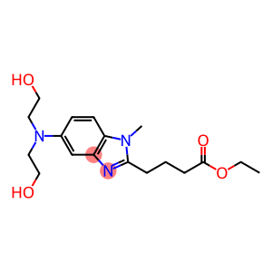 4-{5-[bis-(2-hydroxy-ethyl)-amino]-1-methyl-1H-benzoimidazol-2-yl}-butyric acid ethyl ester