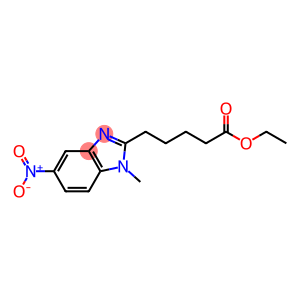 1H-Benzimidazole-2-pentanoic acid, 1-methyl-5-nitro-, ethyl ester