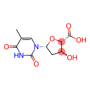 (2S,3S,5R)-3-hydroxy-5-(5-methyl-2,4-dioxo-pyrimidin-1-yl)oxolane-2-ca rboxylic acid
