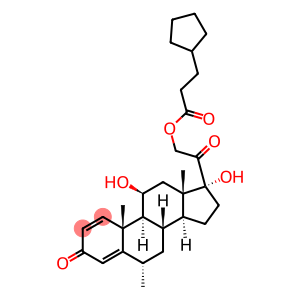 11beta,17,21-trihydroxy-6alpha-methylpregna-1,4-diene-3,20-dione 21-(3-cyclopentylpropionate)