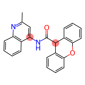 N-(2-methyl-4-quinolinyl)-9H-xanthene-9-carboxamide