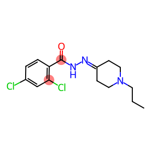 2,4-dichloro-N'-(1-propyl-4-piperidinylidene)benzohydrazide
